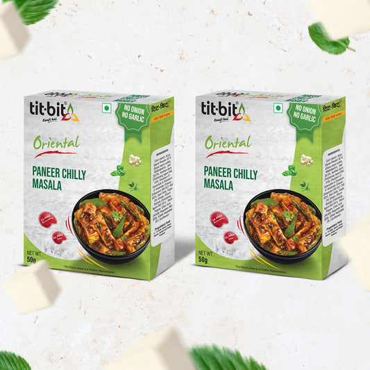 Tit-Bit ORIENTAL-[No Onion No Garlic] Paneer Chilly Masala-50 gm (Pack of 2)