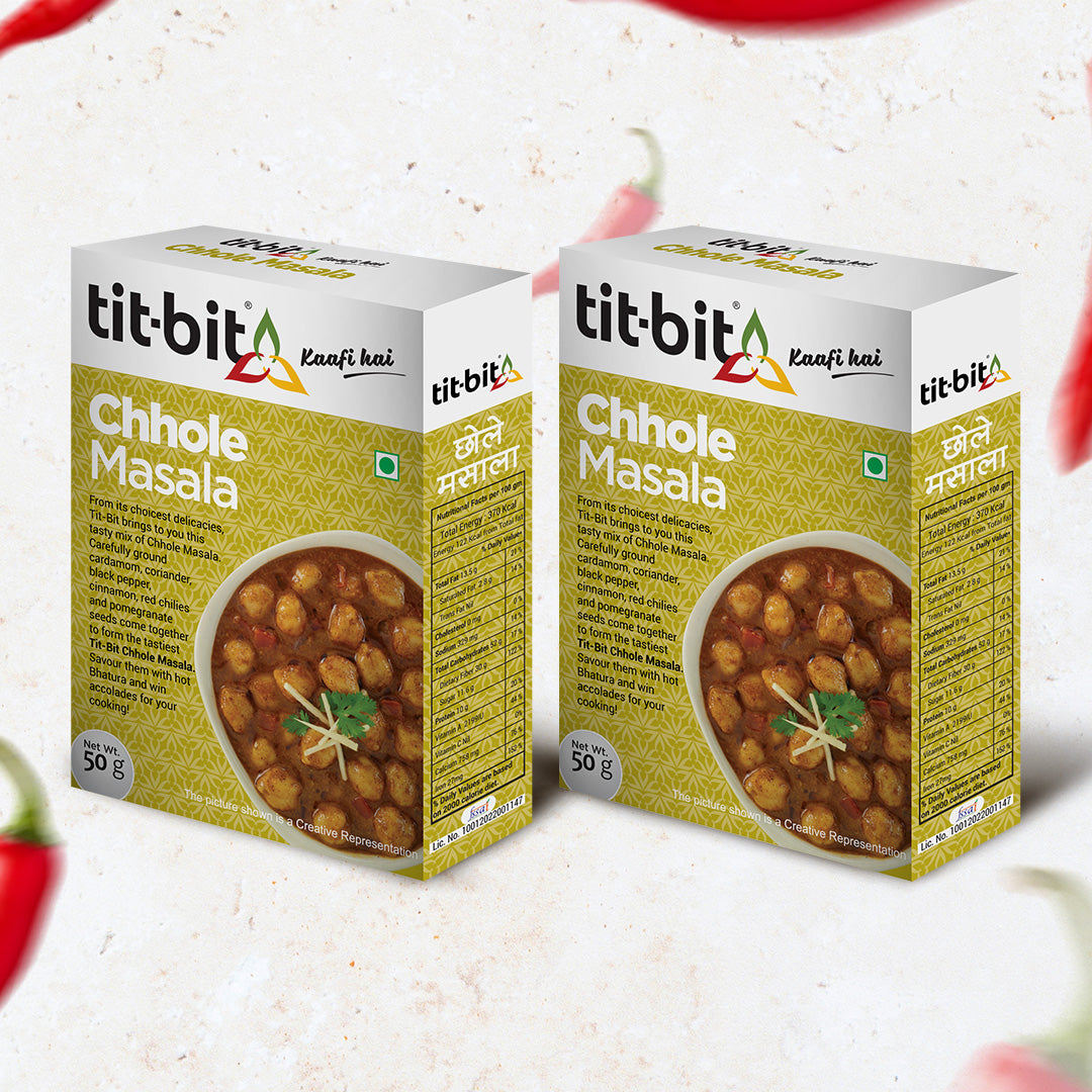 Tit-Bit Chhole Masala-50g Box (Pack of 2)