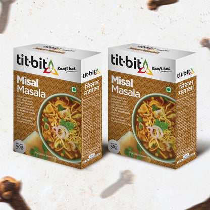 Tit-Bit Misal Masala-50g Box (Pack of 2)