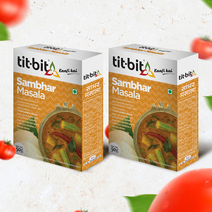 Tit-Bit Sambhar Masala-50g Box (Pack of 2)